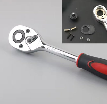 ToolMaster Pro 46:🧰🔧💪 Juego de Llaves de Vaso en Acero de Vanadio