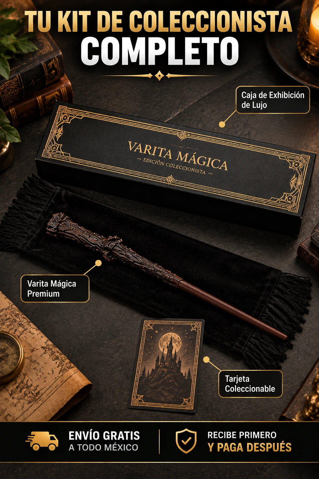 Varita mágica - kit de coleccionista completo